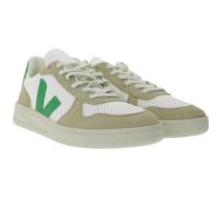 VEJA V-10 Herren Sneakers mit robuster Gummisohle Echtleder-Schuhe Wei...