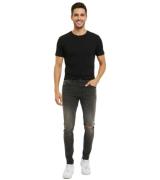 Criminal Damage Skinny-Jeans in Rip-Waschung, Grau