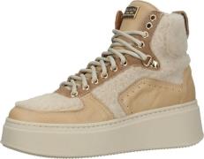 Komfortable SCAPA Sneaker Schnürschuhe für Damen 21/MARA15 120 Beige