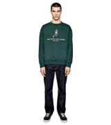 Sporty & Rich Live Longer Rundhals-Sweatshirt Crewneck – Turquoise Grü...