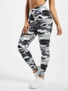 moderne Urban Classics Damen Hose Stretch Rippstrick 170 g/m² Camoufla...