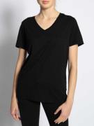 Superdry T-Shirt in schwarz für Damen, Größe: XS. Pocket V Neck Tee