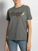 Superdry T-Shirt in grau für Damen, Größe: S. Vintage Script Style Col...